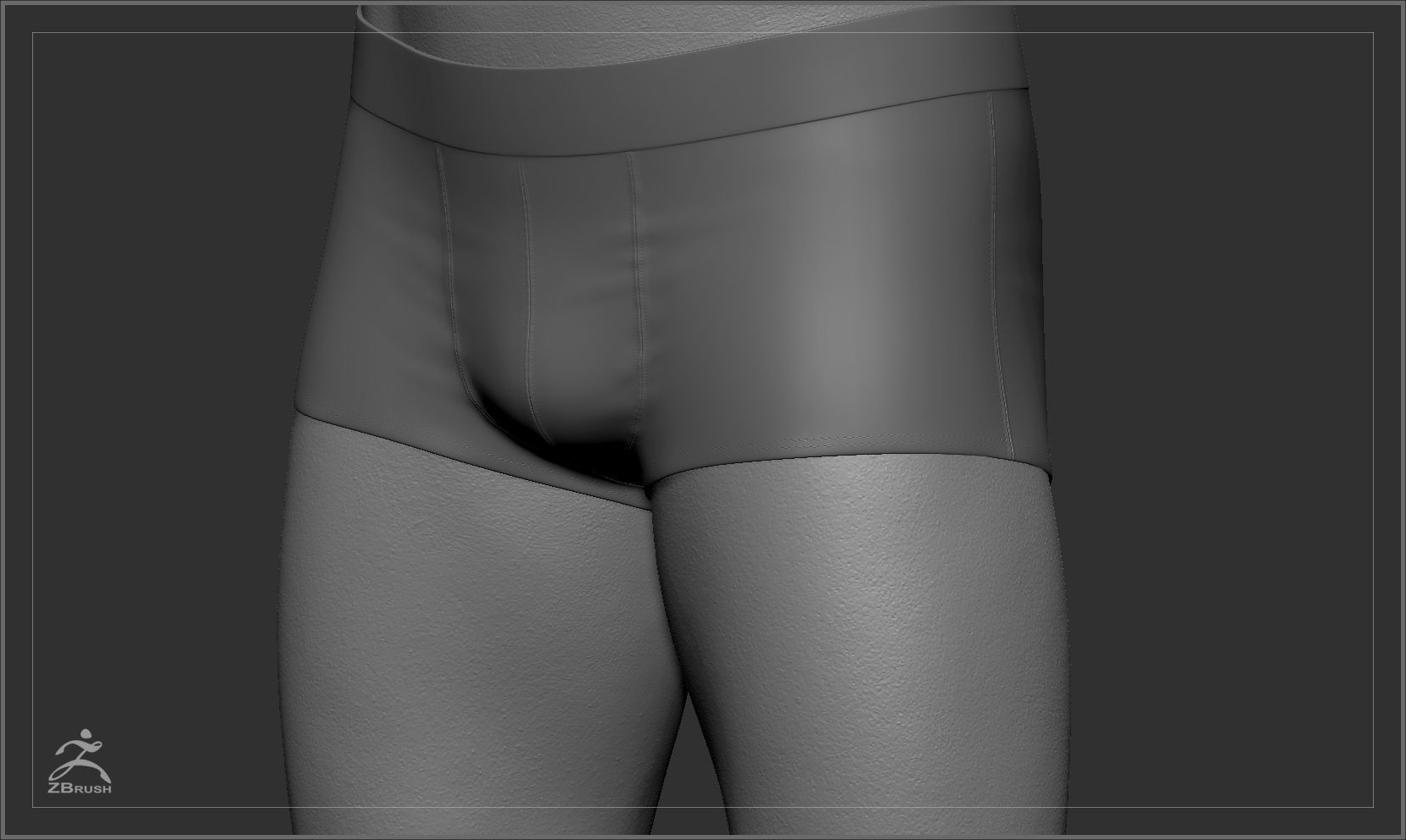 Average Male Body  Low-poly 3D model_42