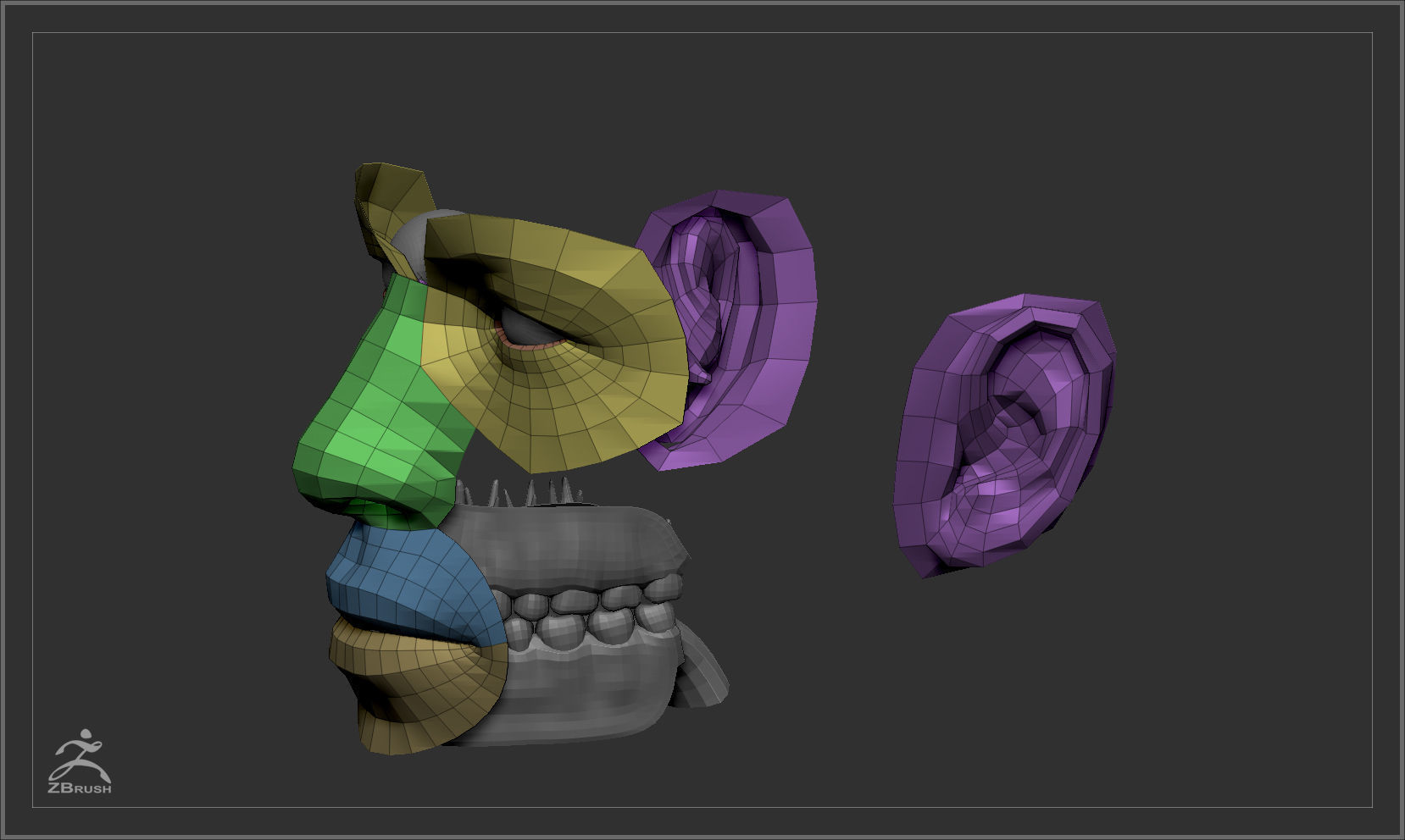 Average Male Body  Low-poly 3D model_50