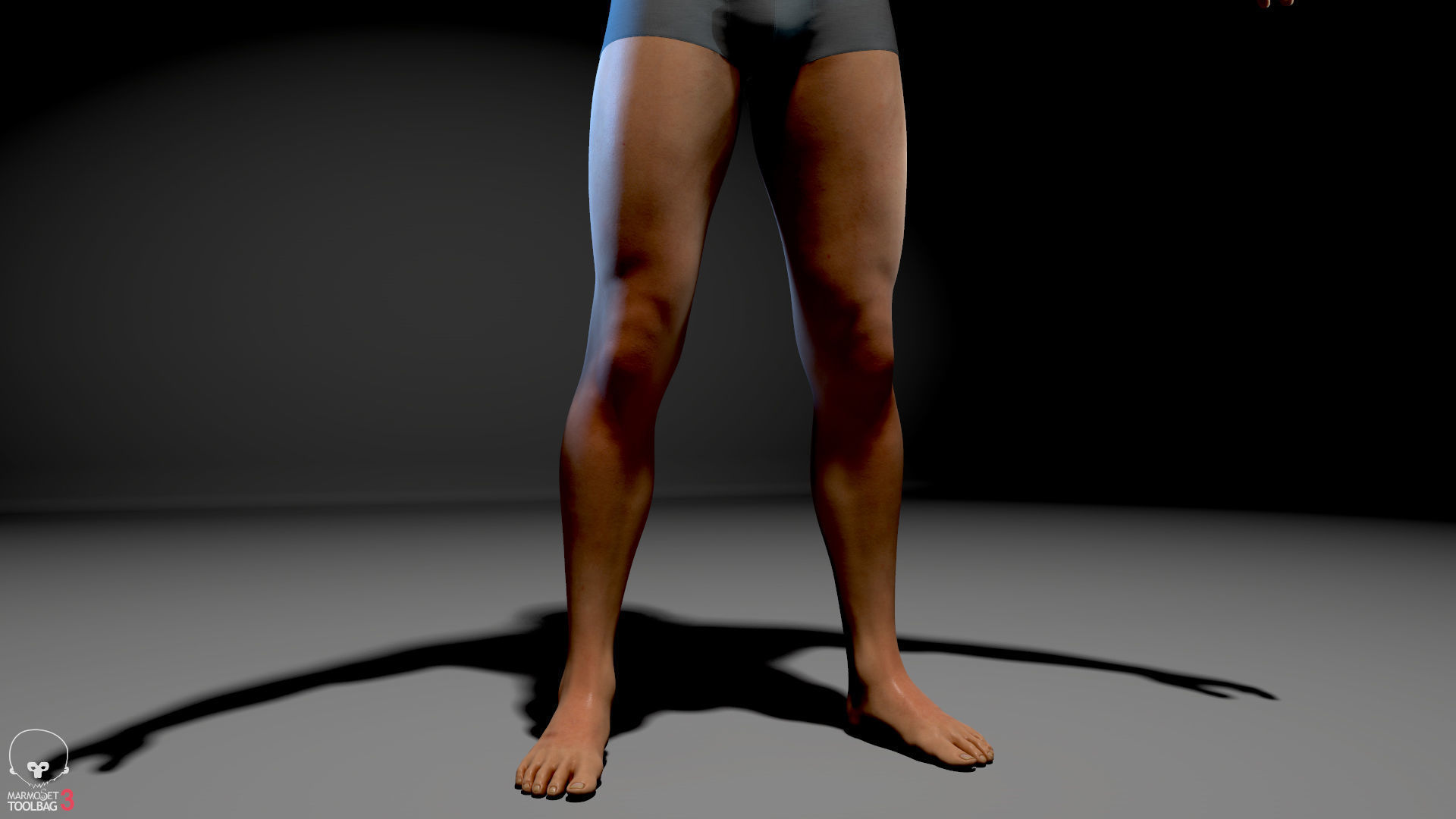 Average Male Body  Low-poly 3D model_18