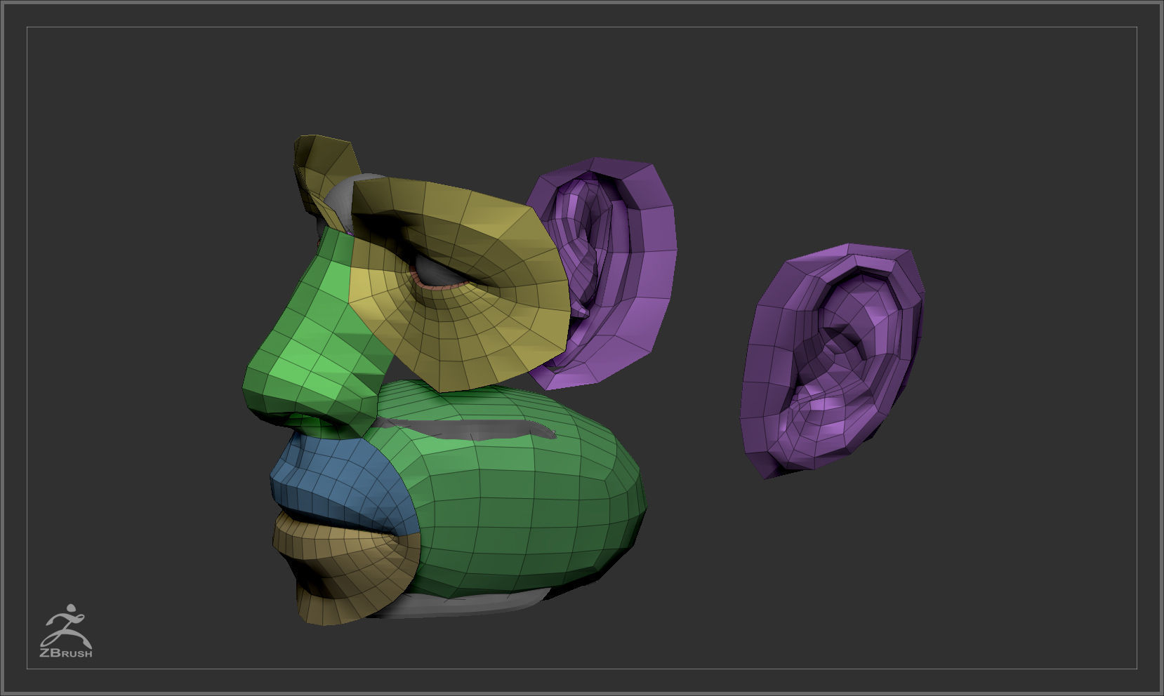 Average Male Body  Low-poly 3D model_49