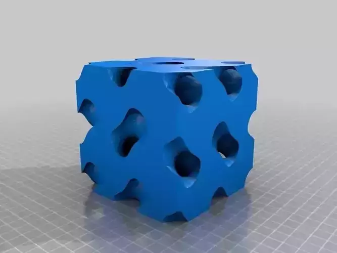 Gyroid Fixed Free 3D print model