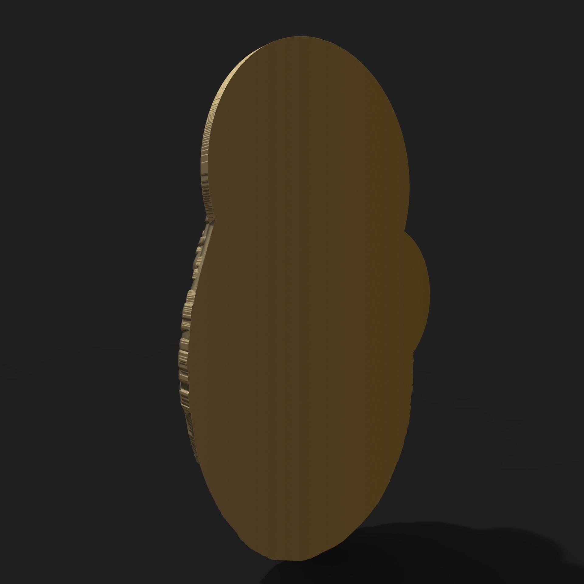 Mary and Jesus child pendant 3D print model_7