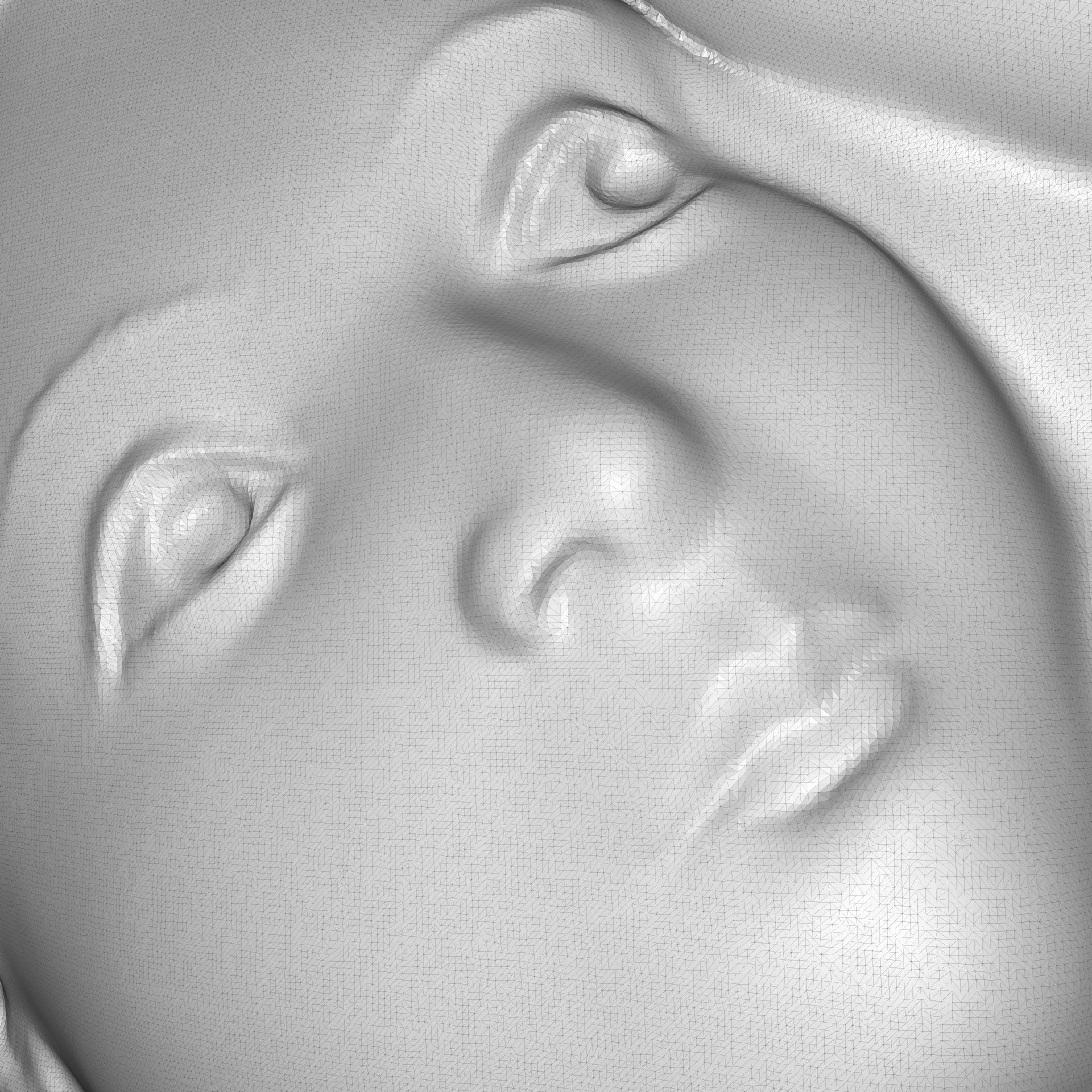 Mary and Jesus child pendant 3D print model_13