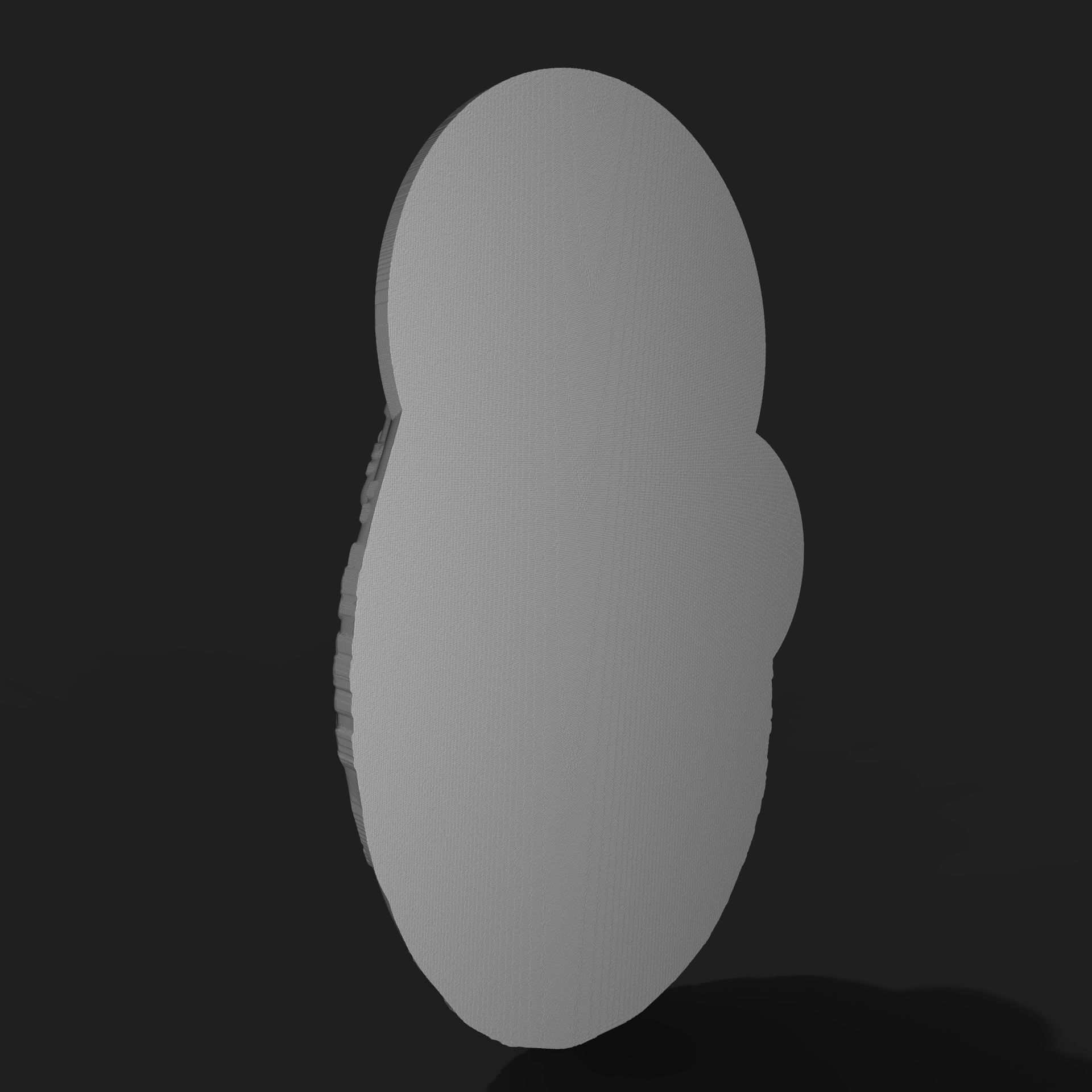 Mary and Jesus child pendant 3D print model_12