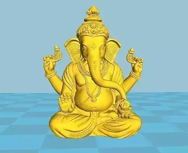 GANESHA SILVER CAST MODEL