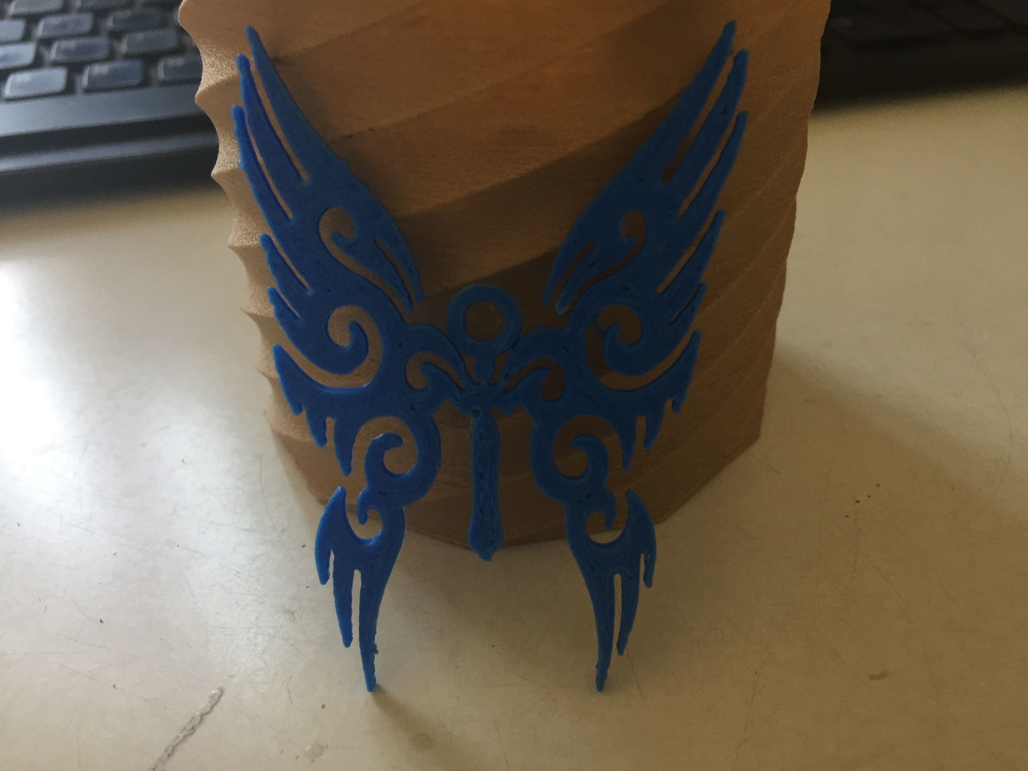 Pendant butterfly 3D print model_1