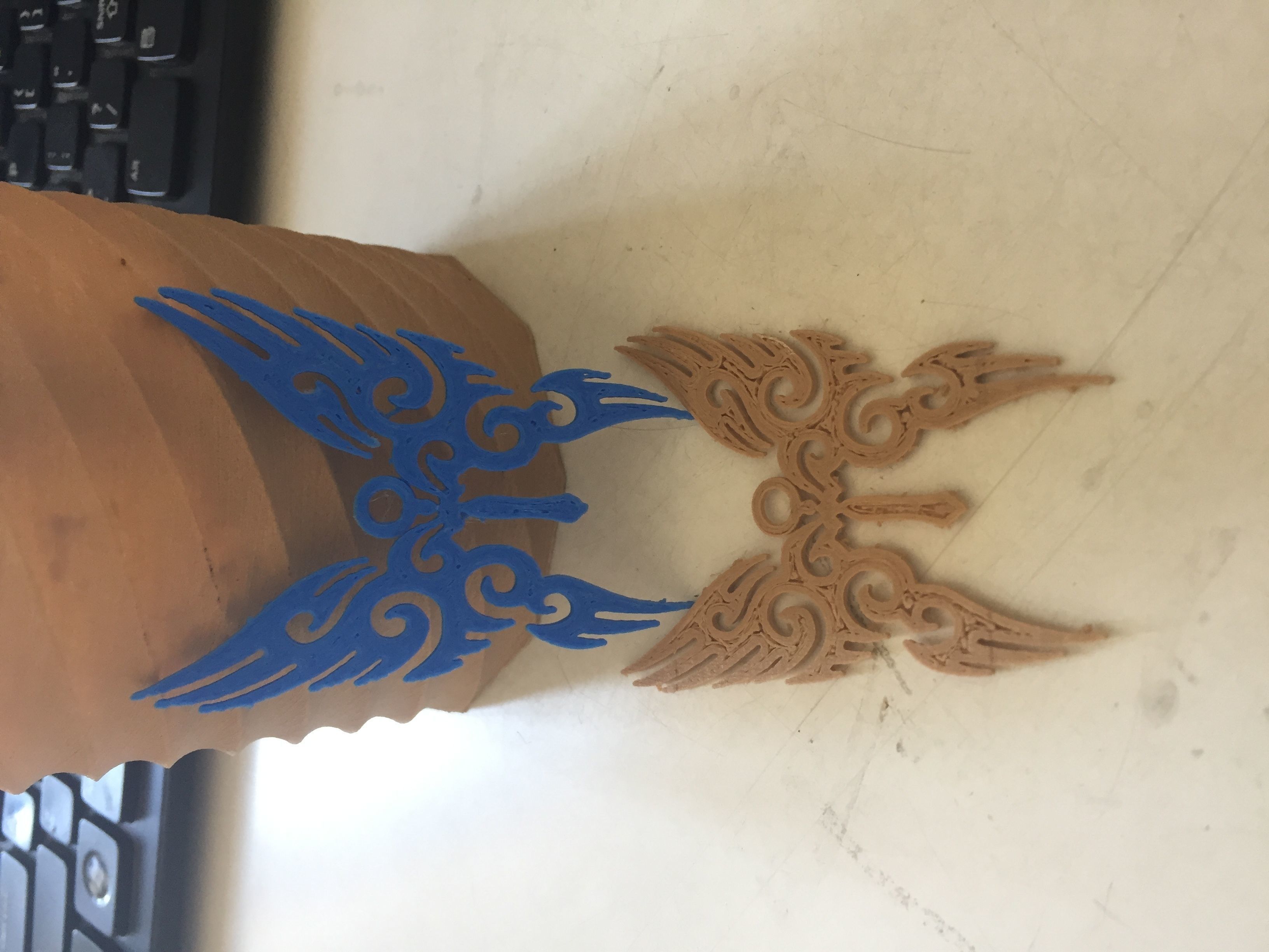 Pendant butterfly 3D print model_3