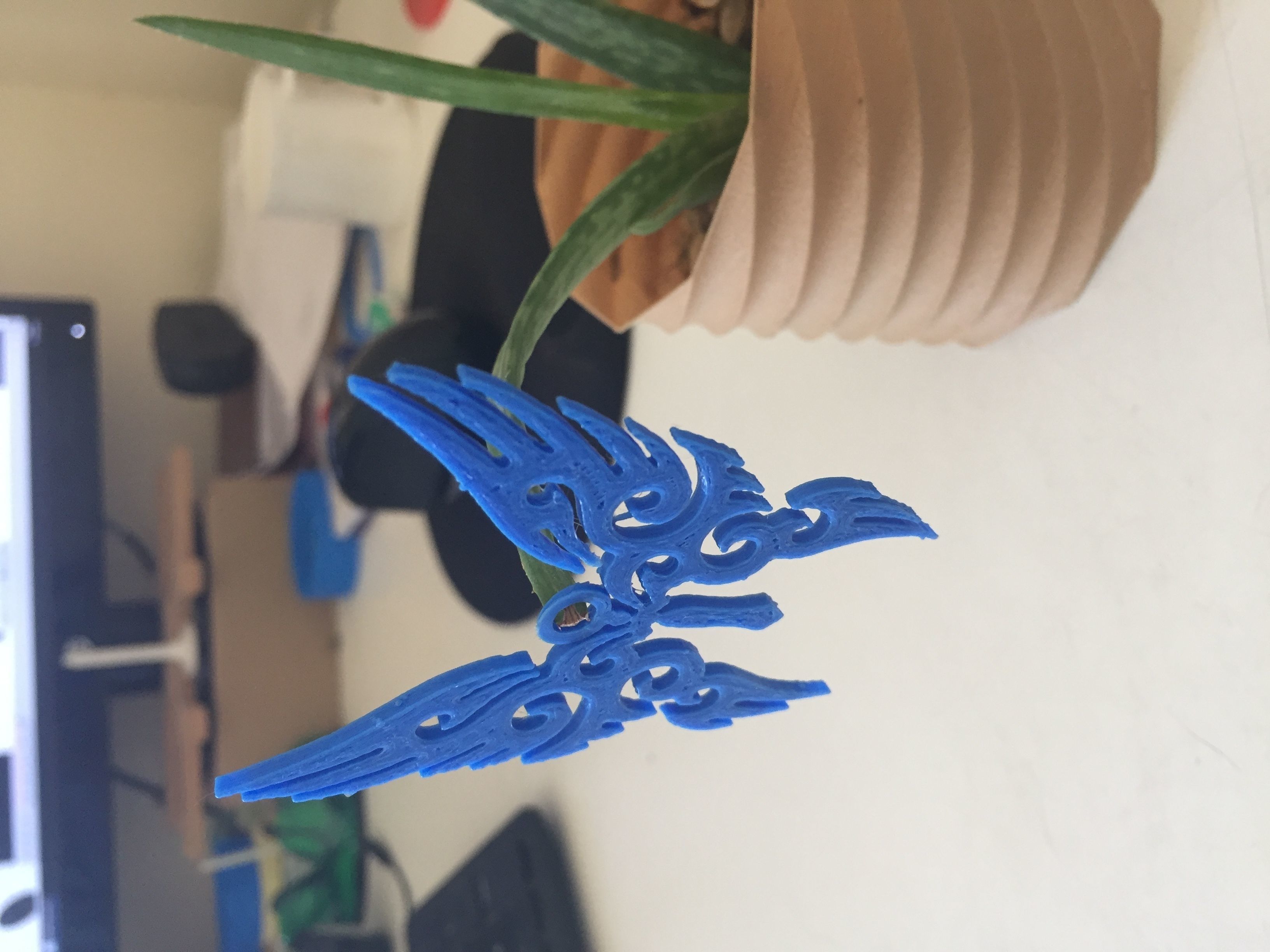 Pendant butterfly 3D print model_4