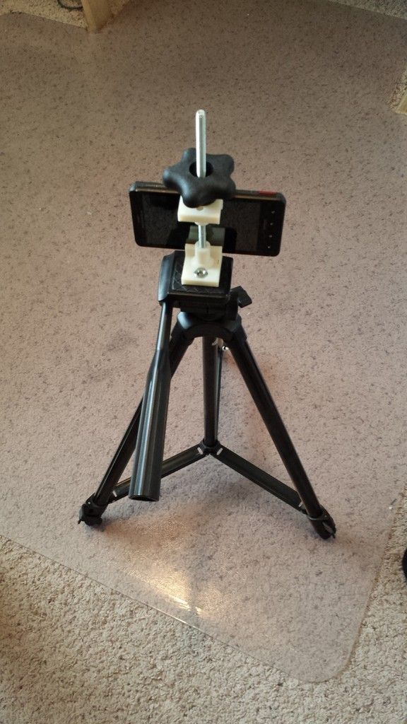 Adjustable Tripod Phone Mount Free 3D print model_2