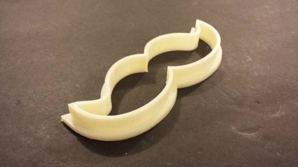Mustache Cookie Cutter Free 3D print model_2