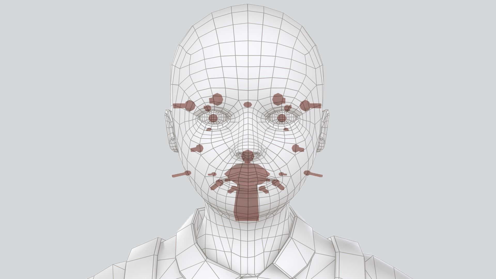 Character Child - Sam Low-poly 3D model_6