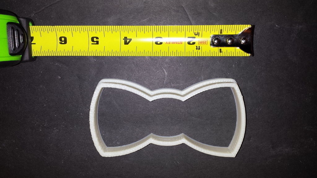 Bowtie Cookie Cutter Free 3D print model_3