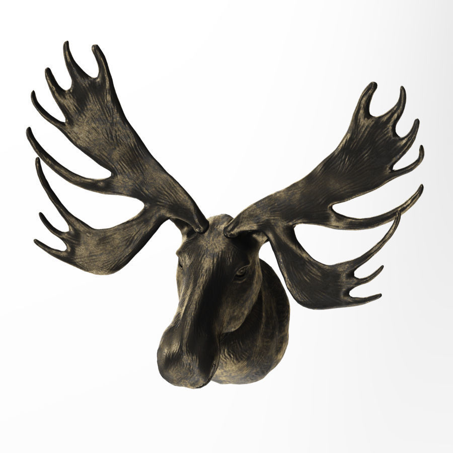 Elks head 3D model_4