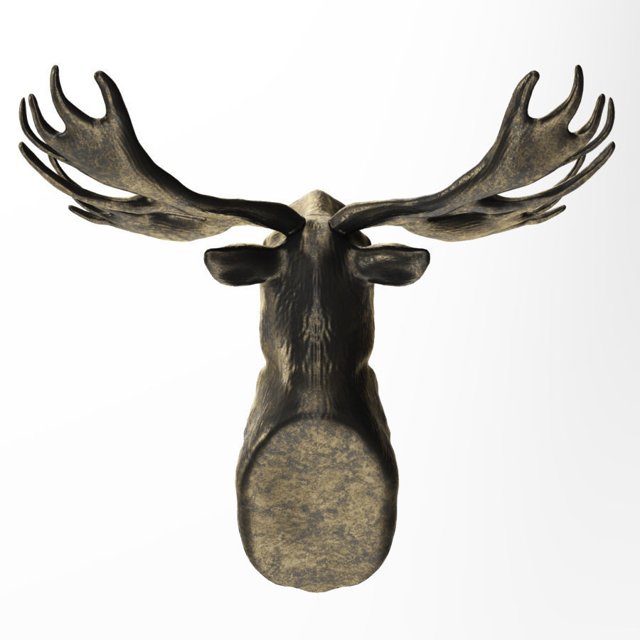 Elks head 3D model_6