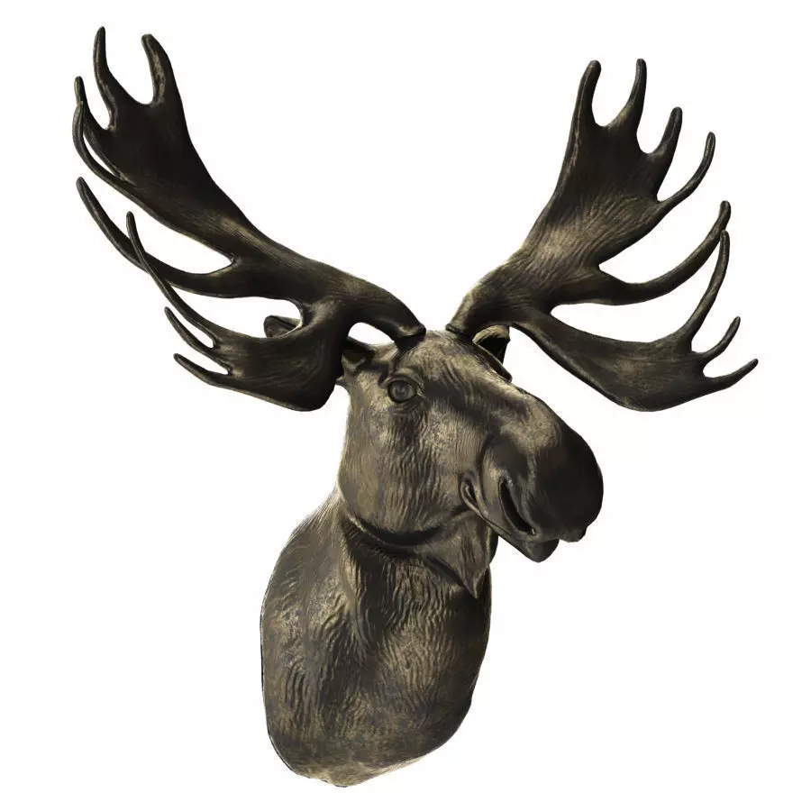 Elks head 3D model_0