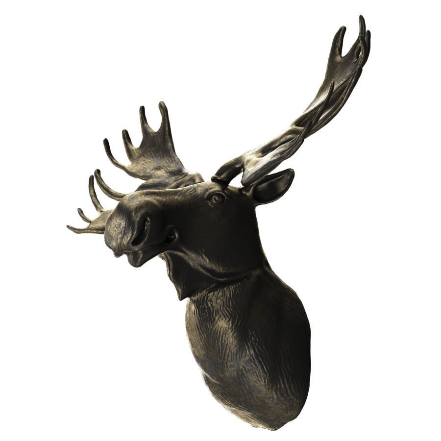 Elks head 3D model_2