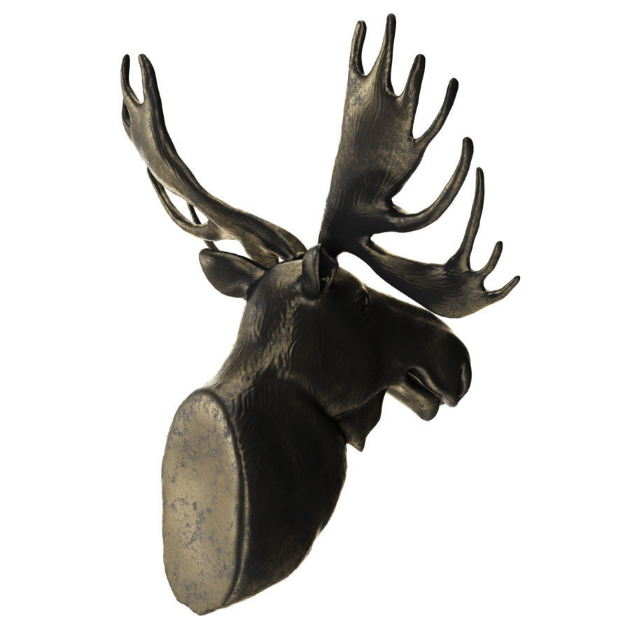 Elks head 3D model_5