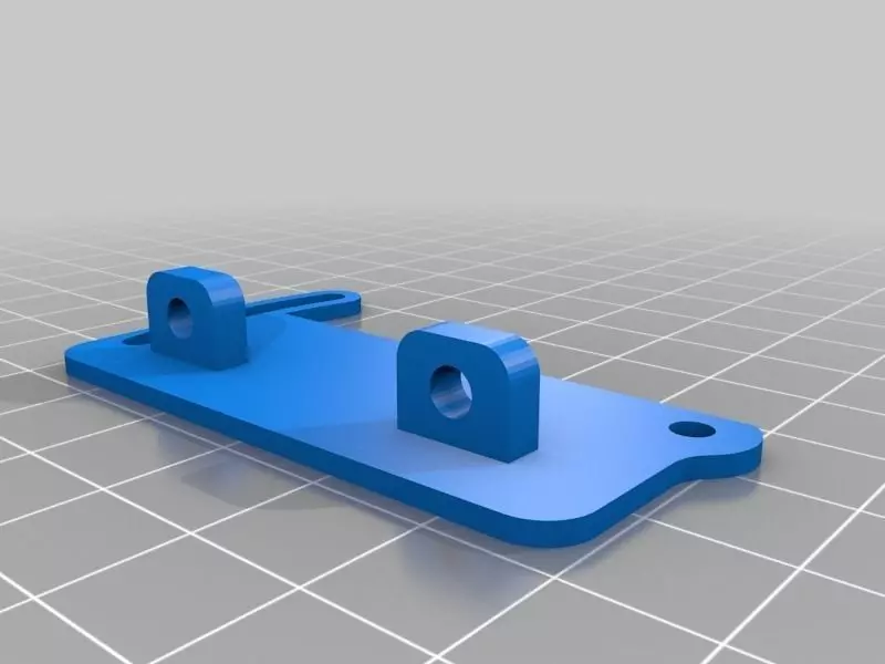 Printrbot Plus Pivoting Fan Mount Free 3D print model_0