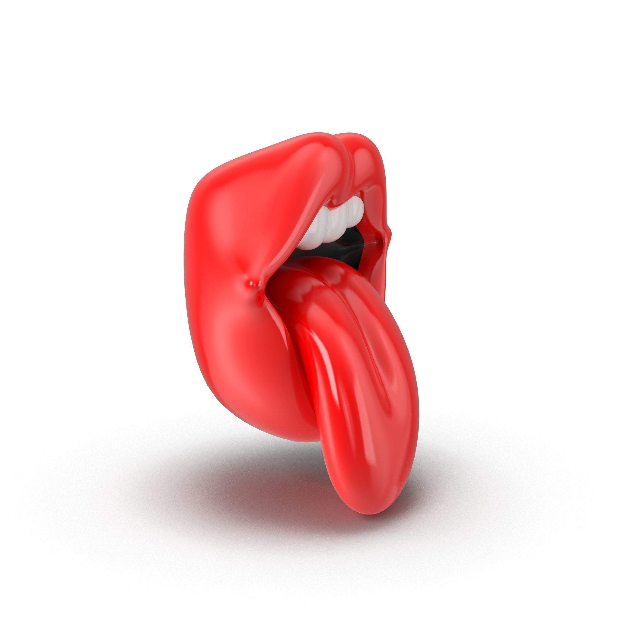 rock lips 3D model_2