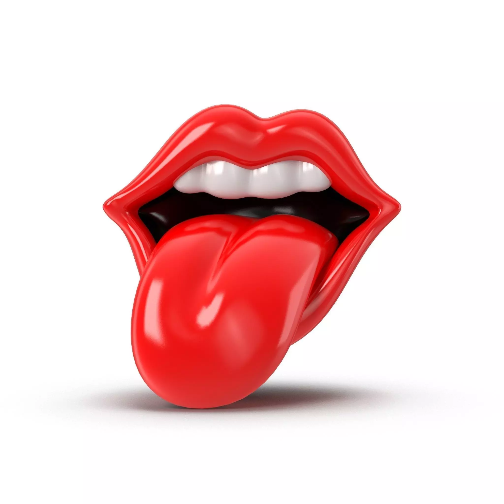 rock lips 3D model_0