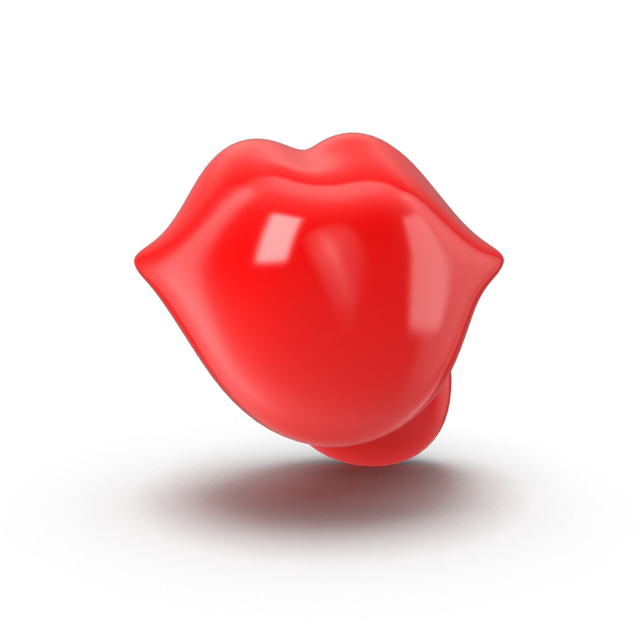 rock lips 3D model_5