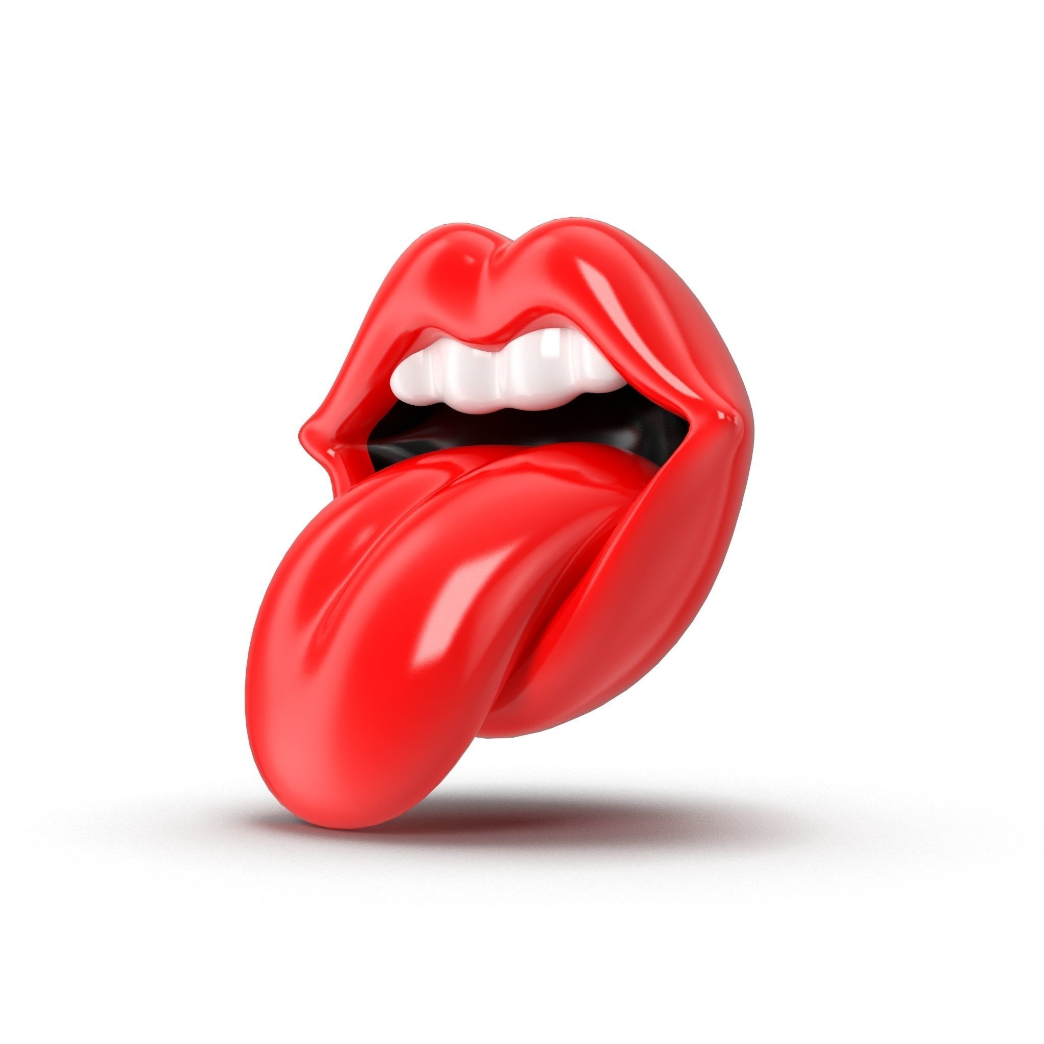 rock lips 3D model_1