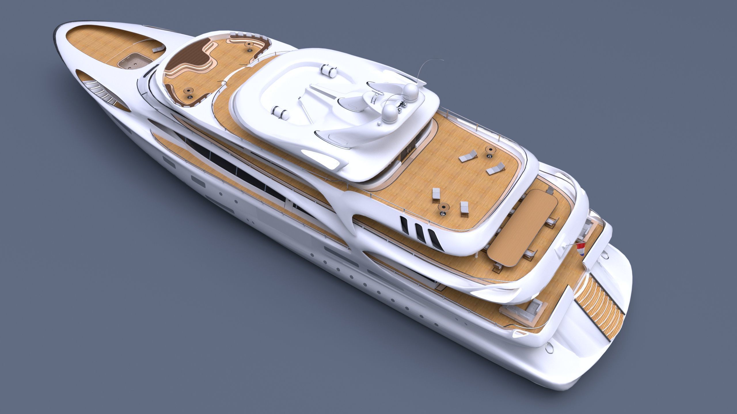 Yacht project 3D model_2