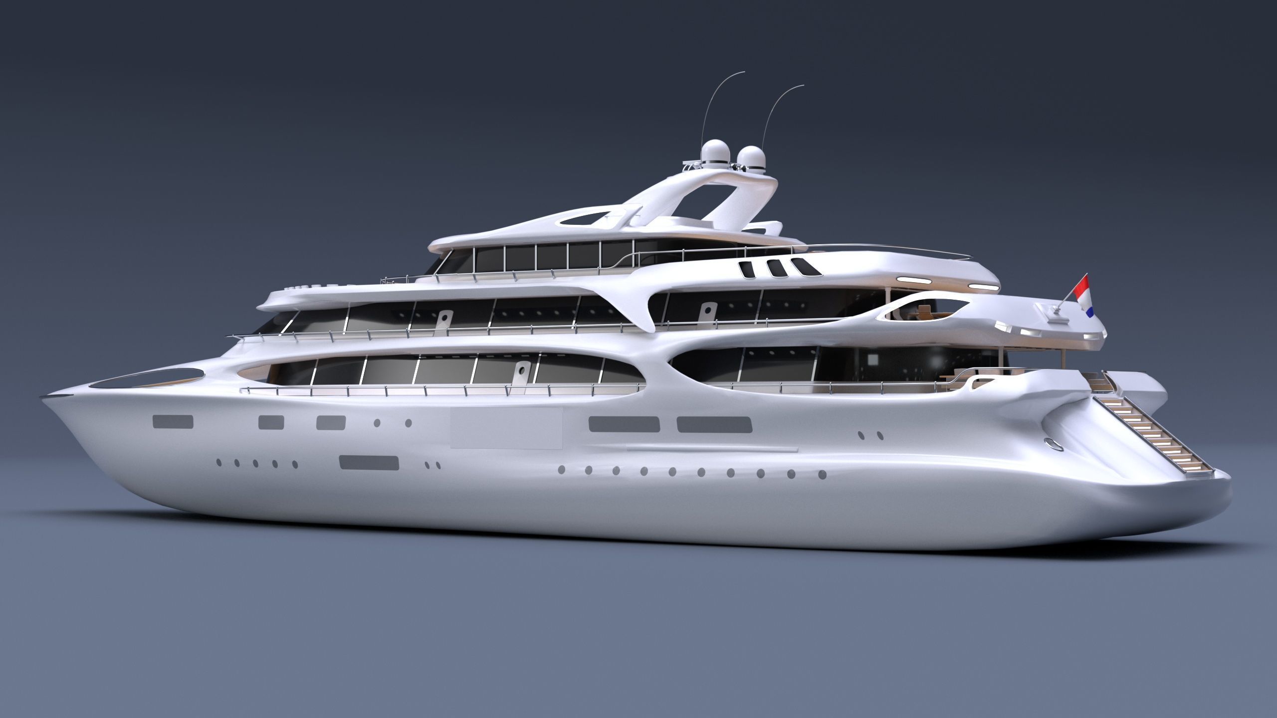 Yacht project 3D model_4