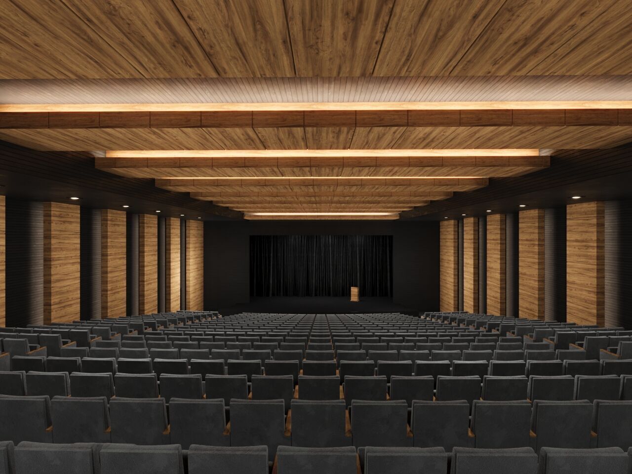 Auditorium Hall 3D model 3D model_1