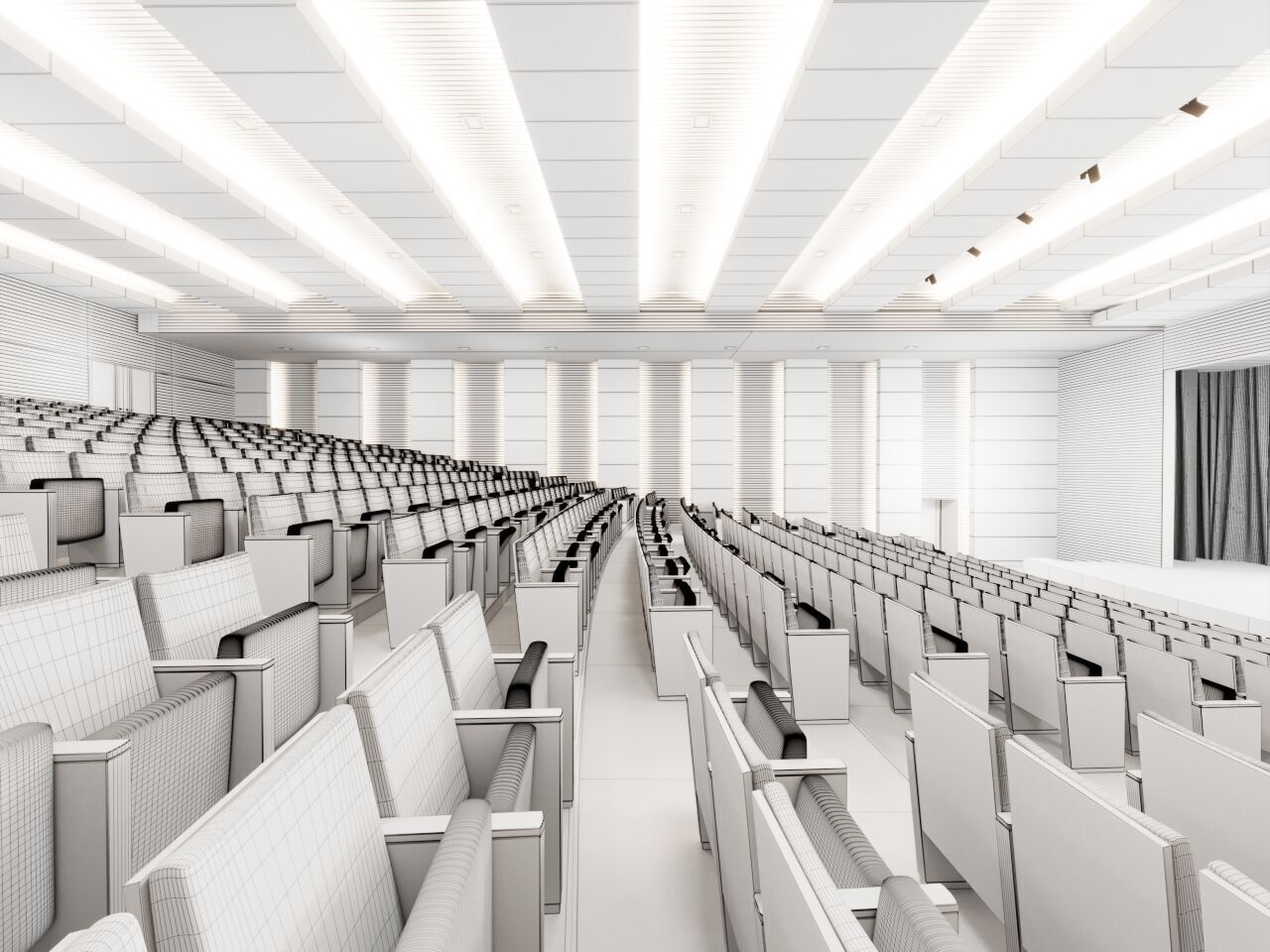 Auditorium Hall 3D model 3D model_10