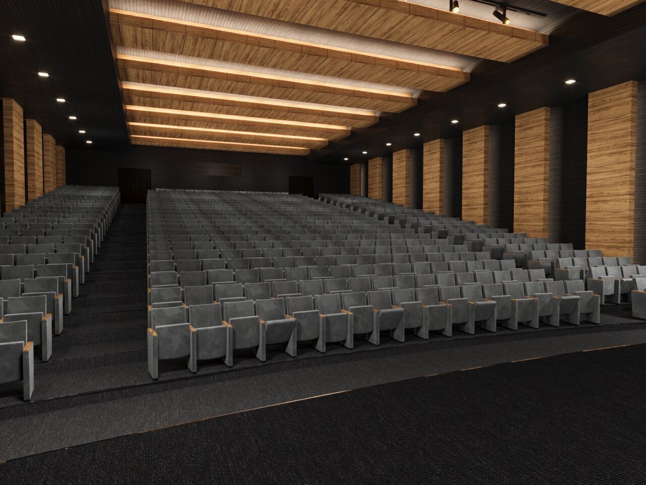 Auditorium Hall 3D model 3D model_2