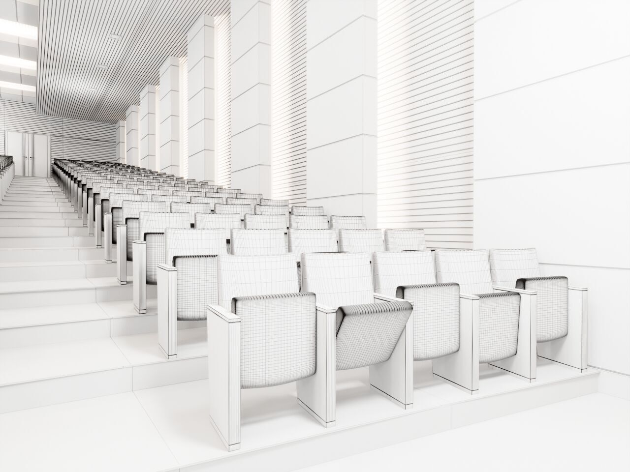 Auditorium Hall 3D model 3D model_9