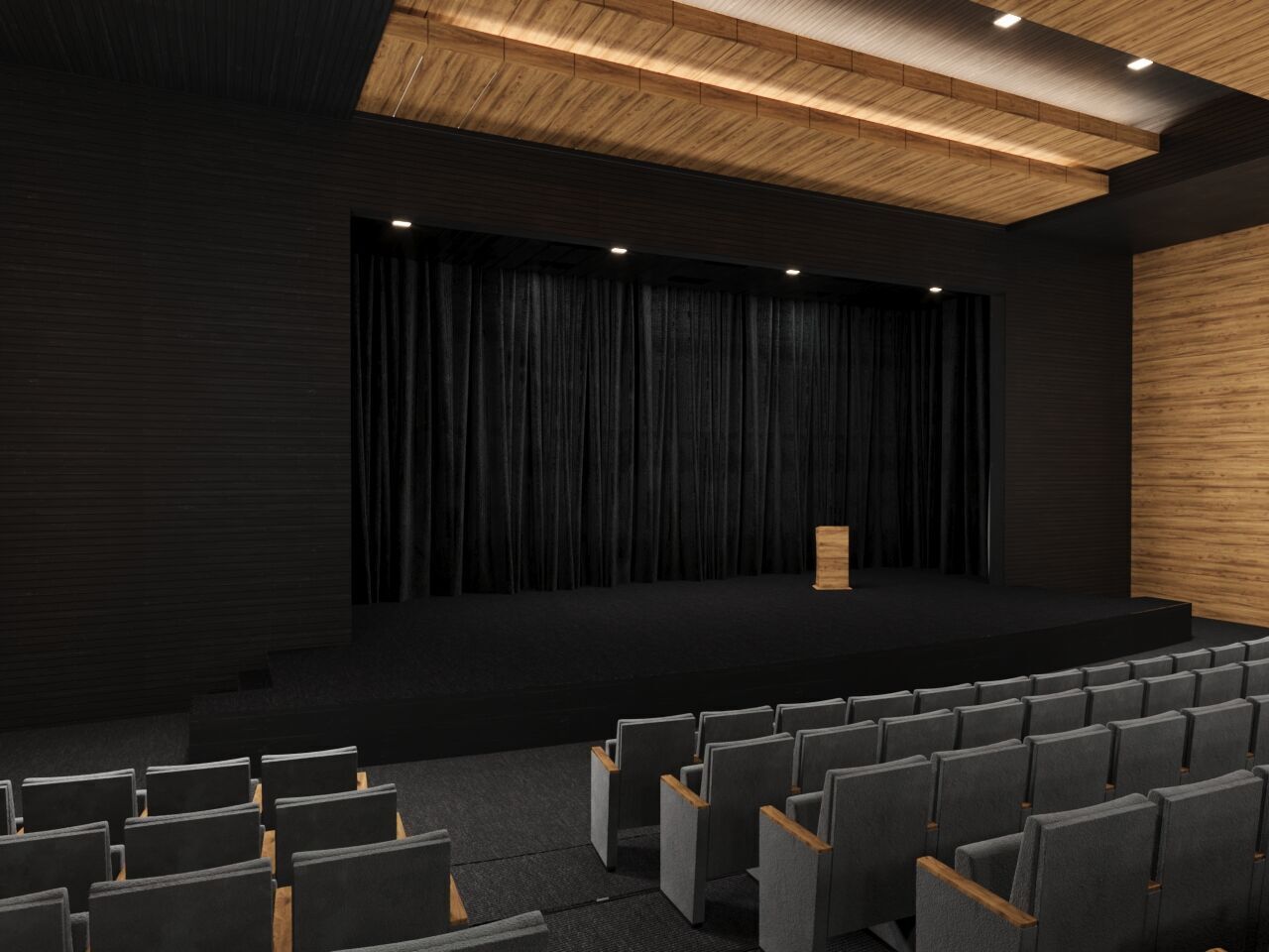 Auditorium Hall 3D model 3D model_3