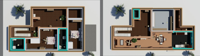 House 2 Floors Model INET2