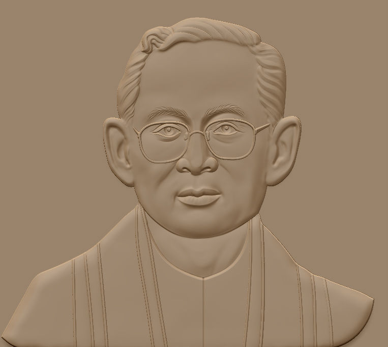 King Bhumibol 3D print model_8