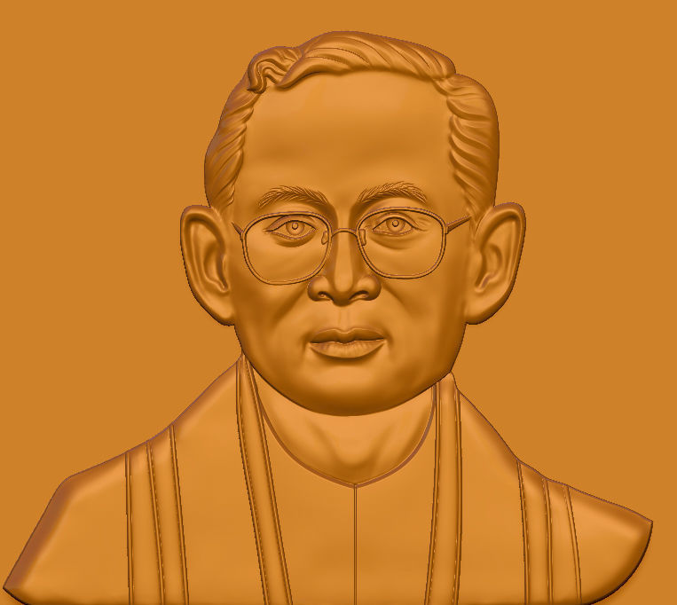 King Bhumibol 3D print model_4