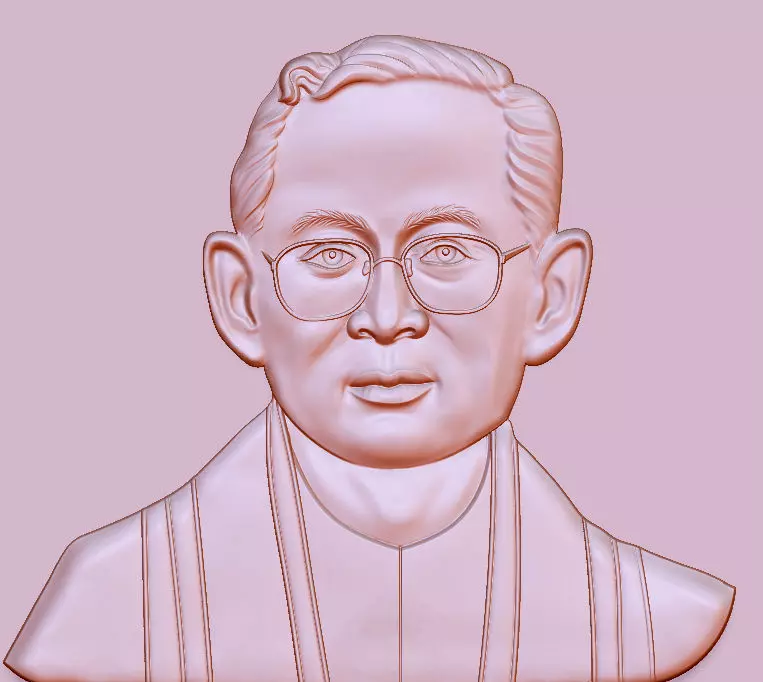 King Bhumibol 3D print model_0