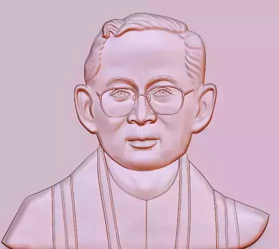 King Bhumibol 3D print model