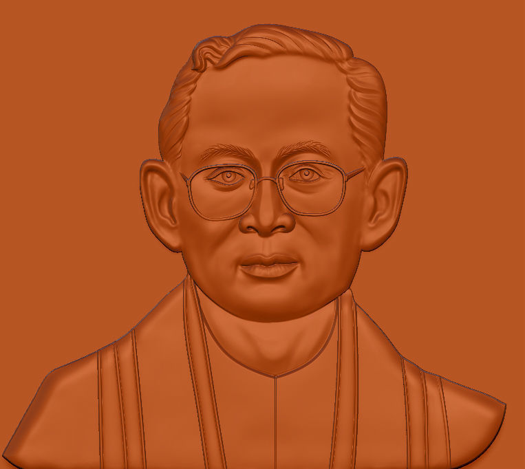King Bhumibol 3D print model_6