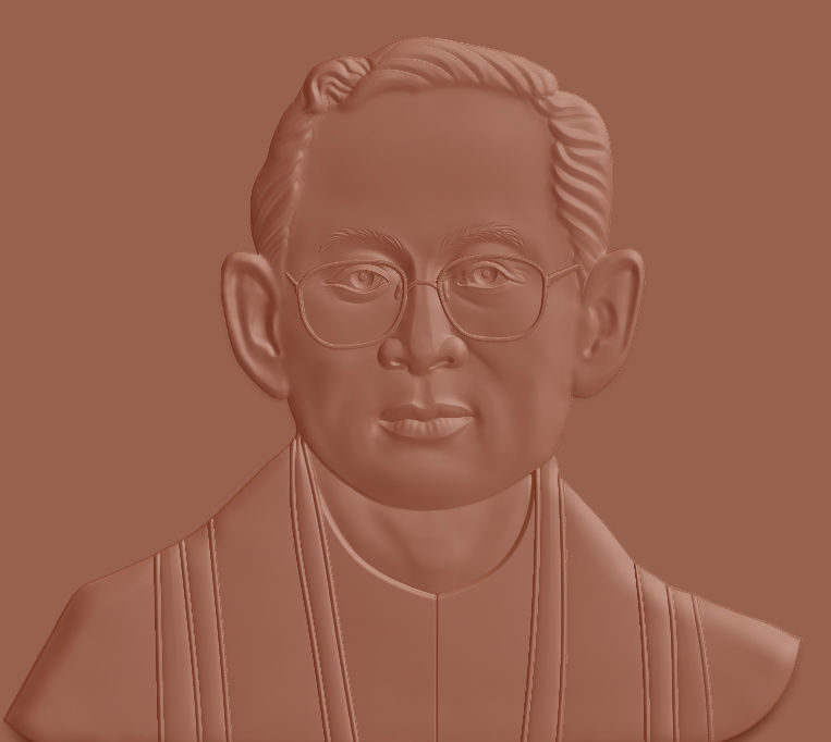 King Bhumibol 3D print model_3