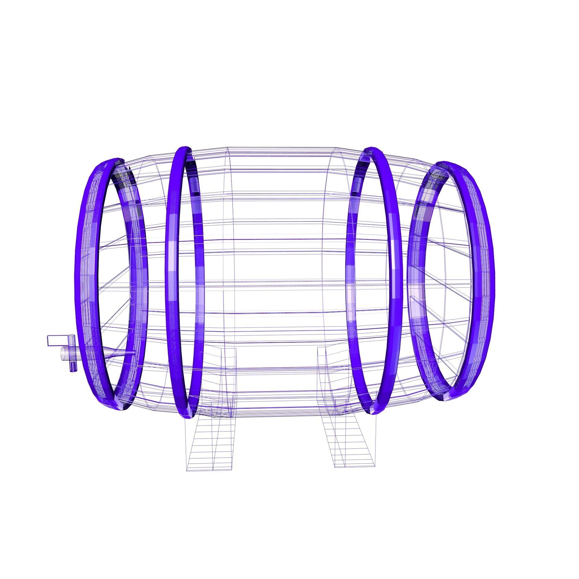 Beer  Barrel 3D model_12