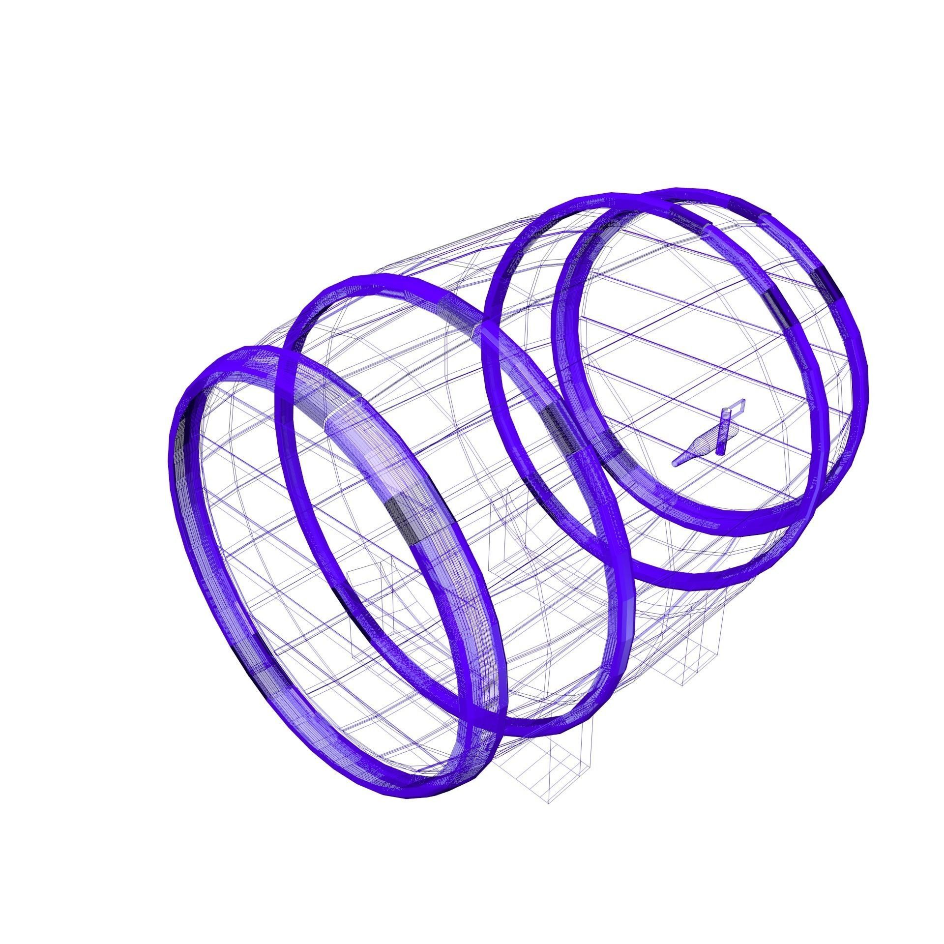 Beer  Barrel 3D model_14