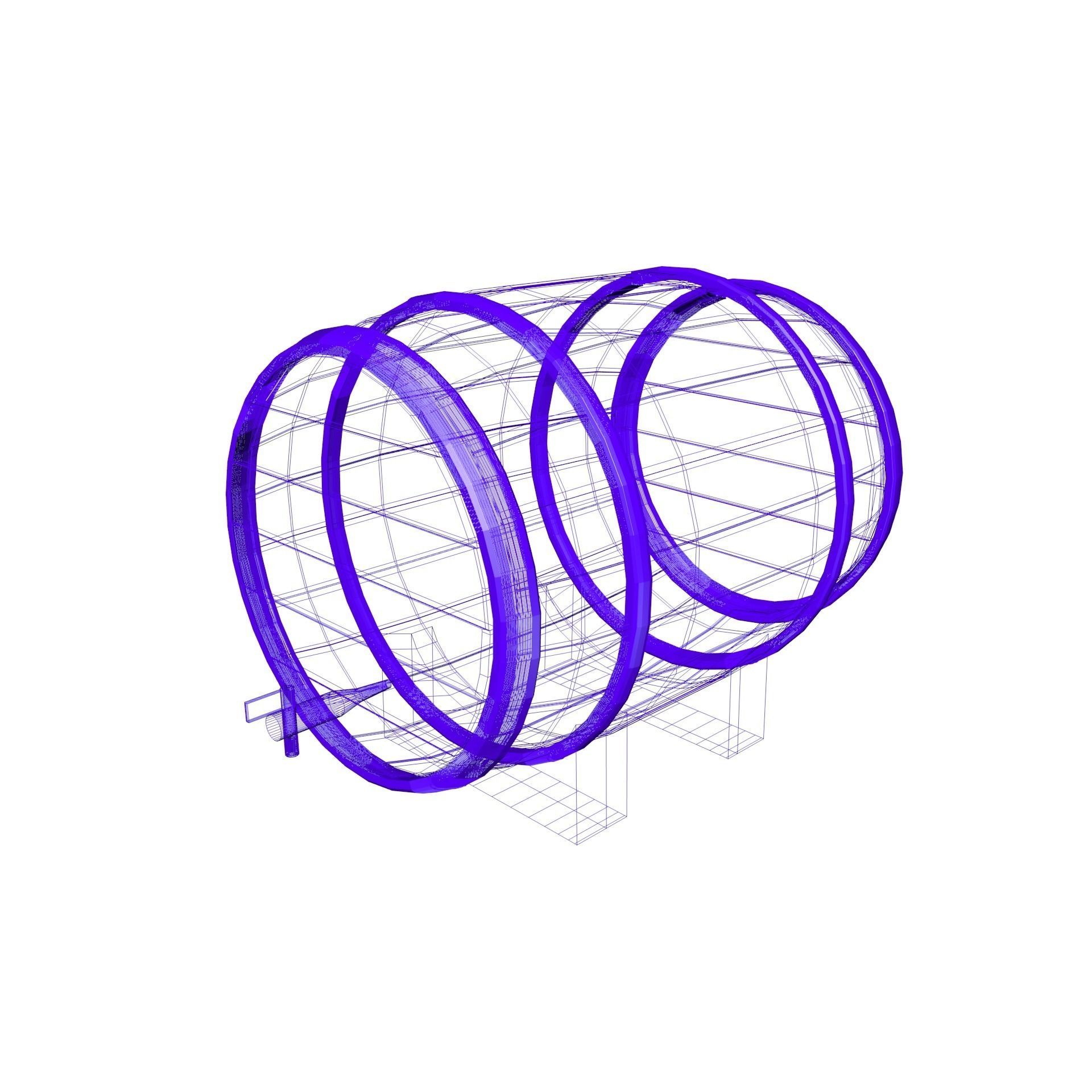 Beer  Barrel 3D model_9