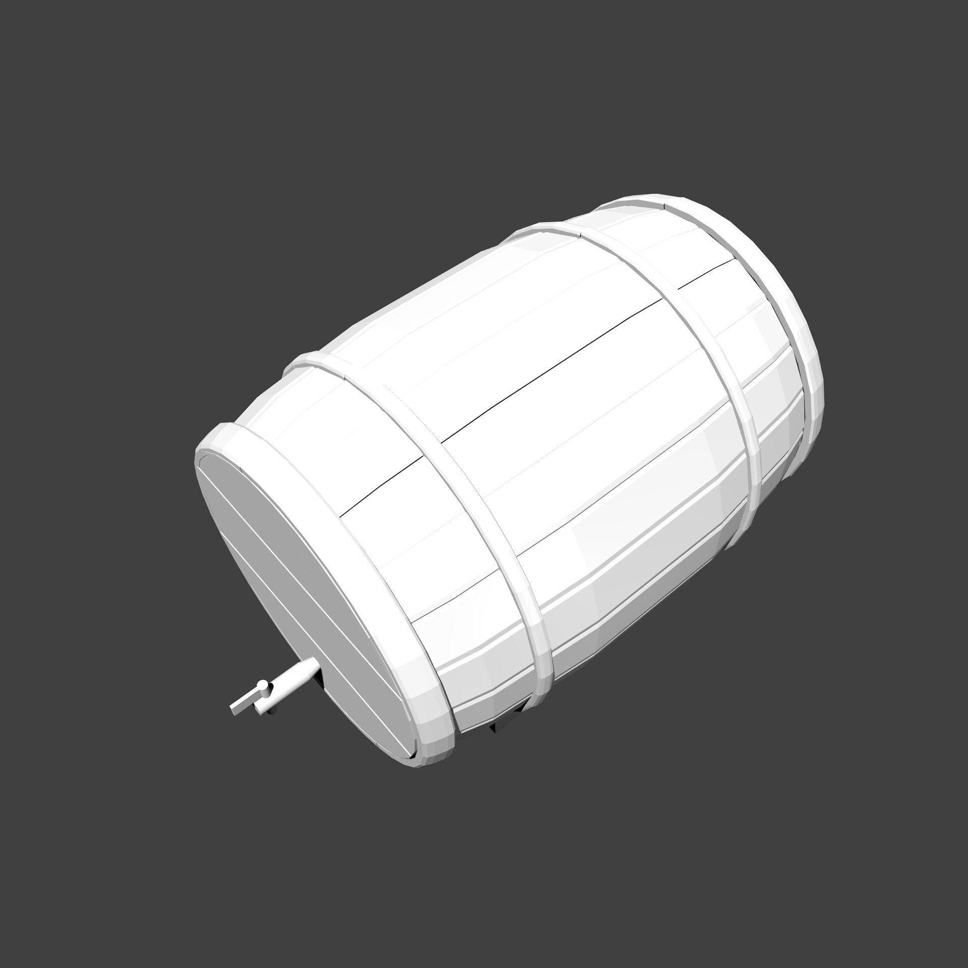 Beer  Barrel 3D model_7