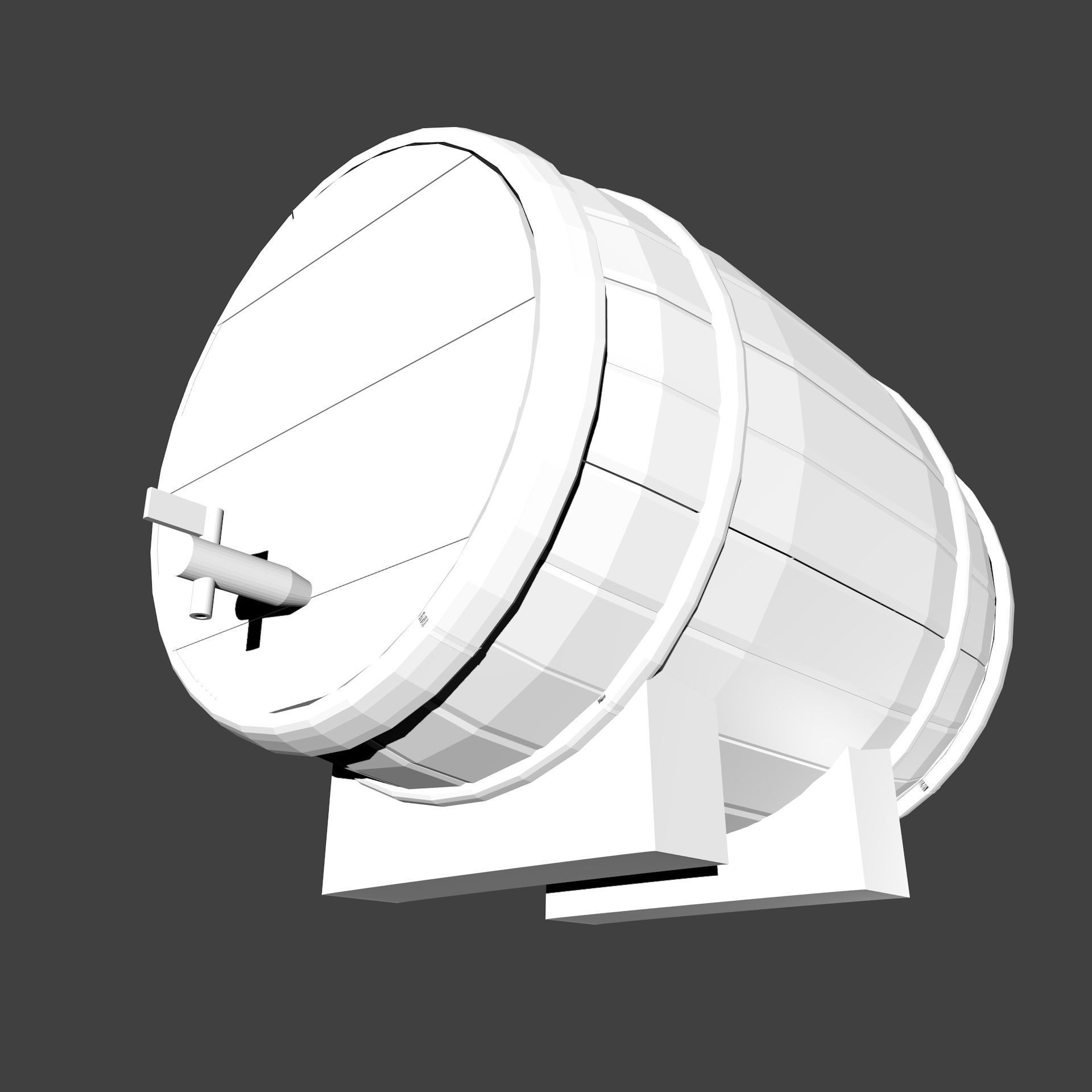 Beer  Barrel 3D model_8