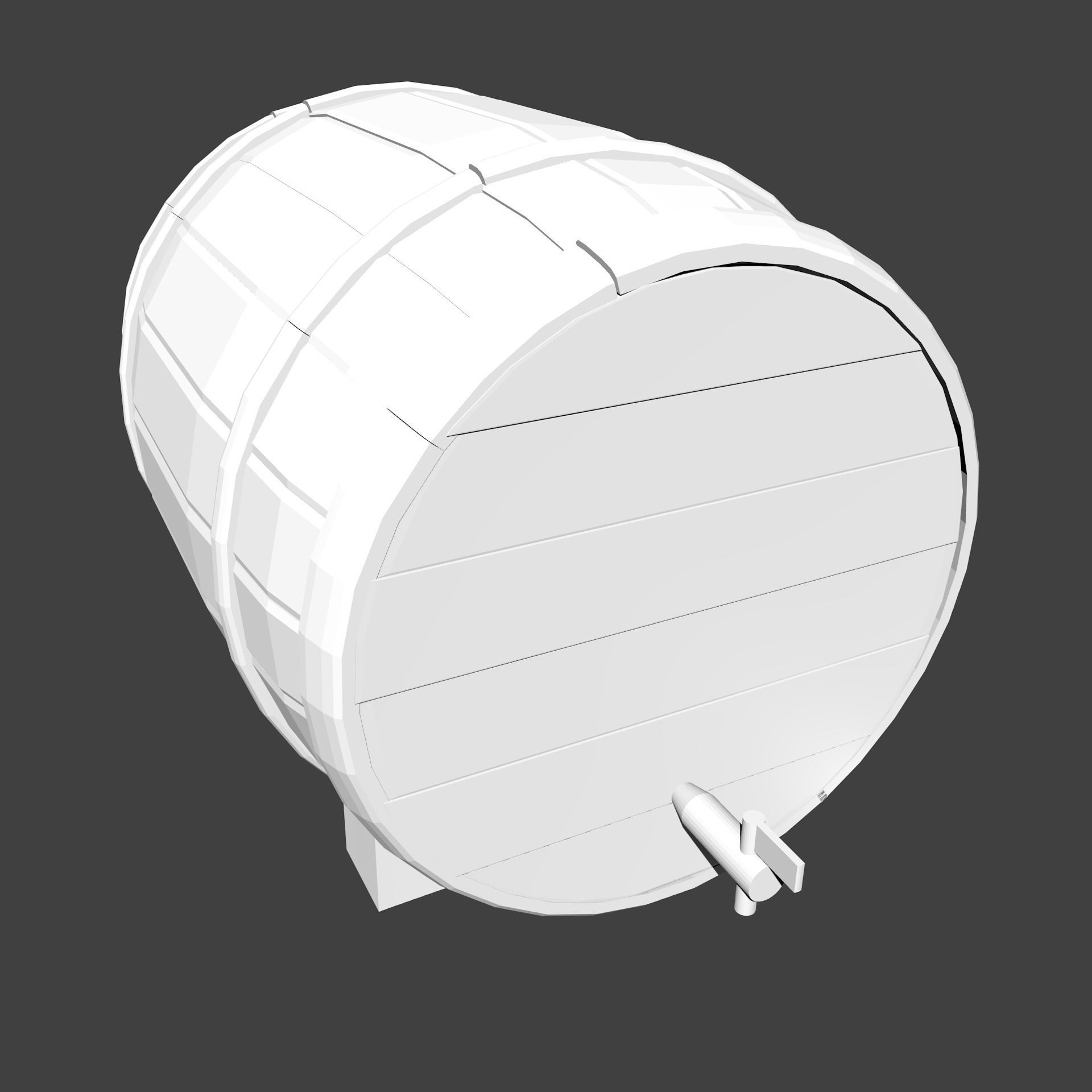 Beer  Barrel 3D model_1