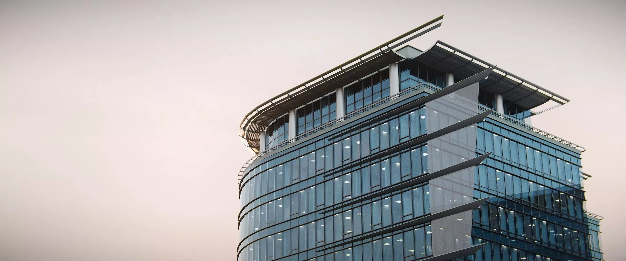 Glass Office Buildings - Modern Business Center 3D model_7