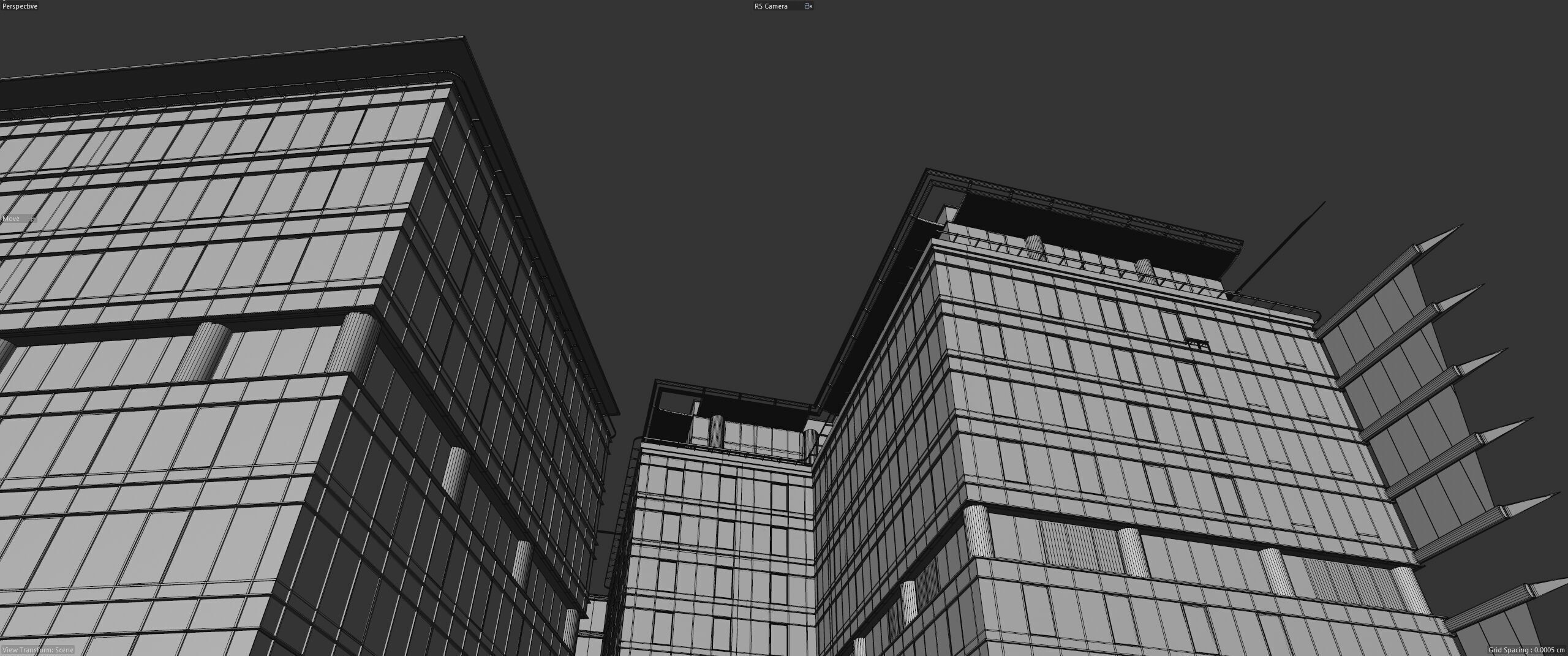Glass Office Buildings - Modern Business Center 3D model_35