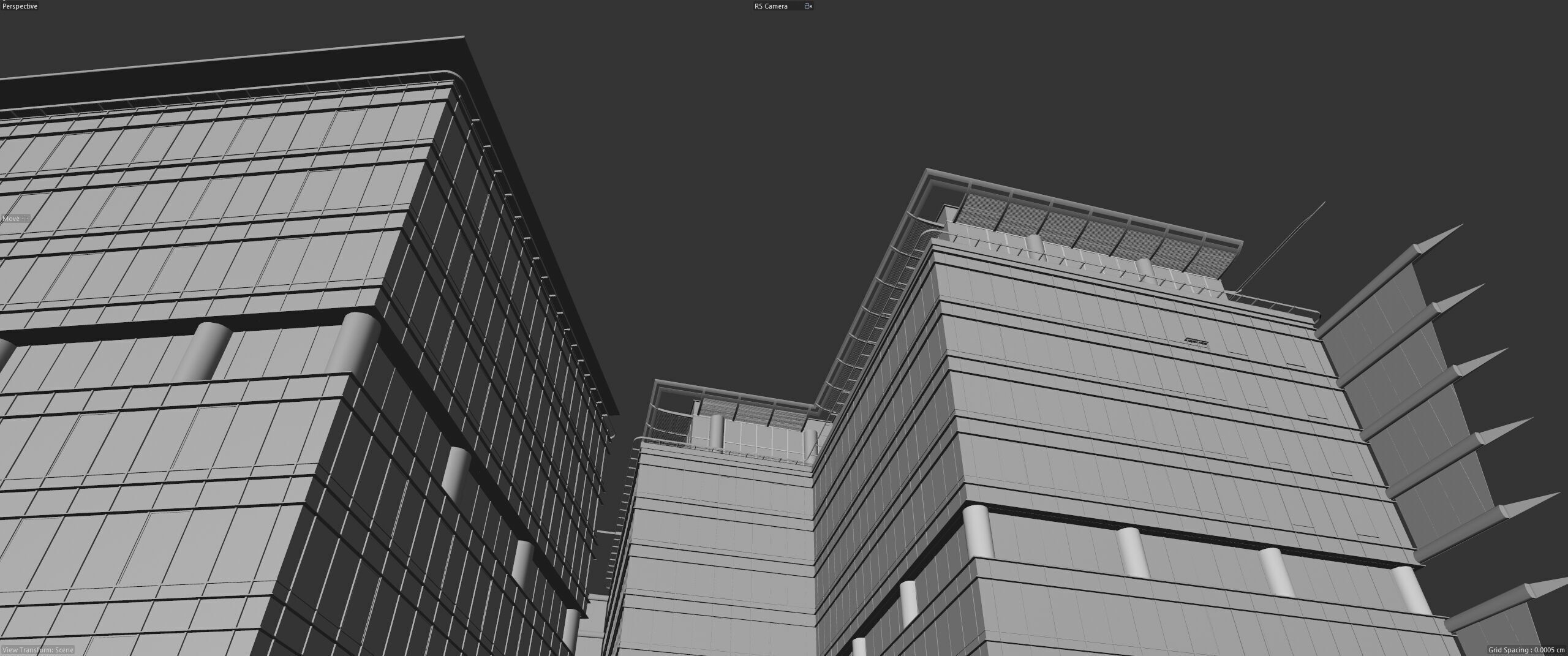 Glass Office Buildings - Modern Business Center 3D model_33