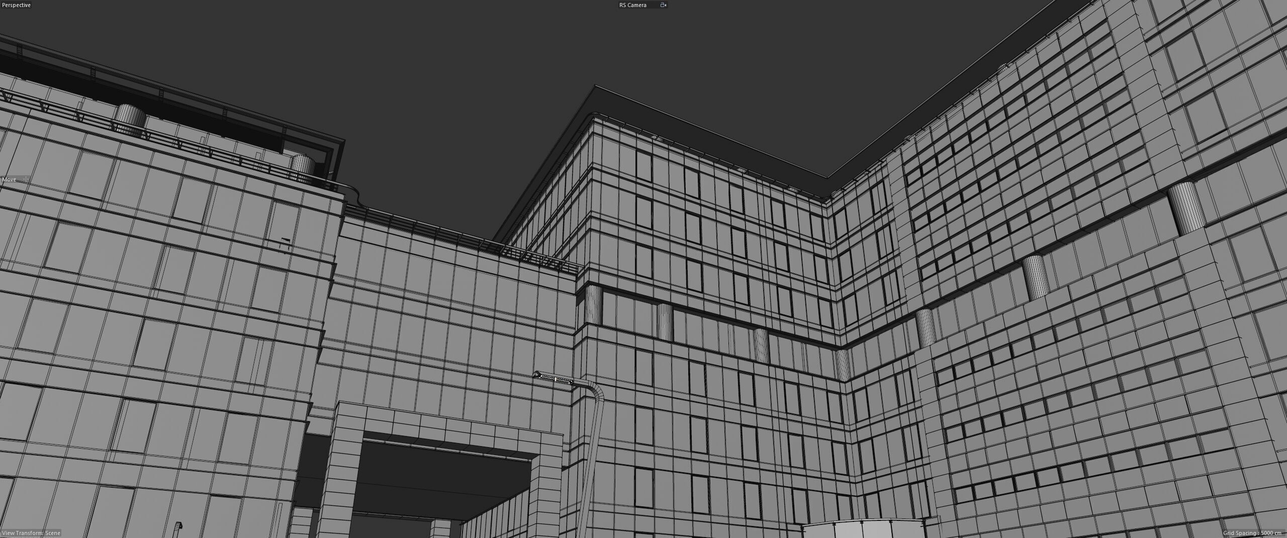 Glass Office Buildings - Modern Business Center 3D model_36